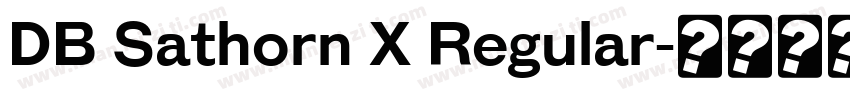 DB Sathorn X Regular字体转换